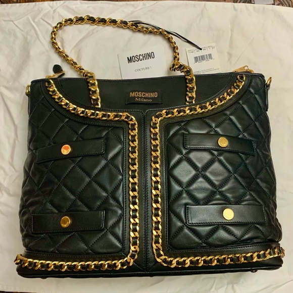 Moschino Couture Quilted Jacket Bag - Picture 1 of 15